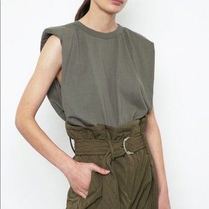 Eva Padded Shoulder Muscle T-Shirt - Frankie Shop